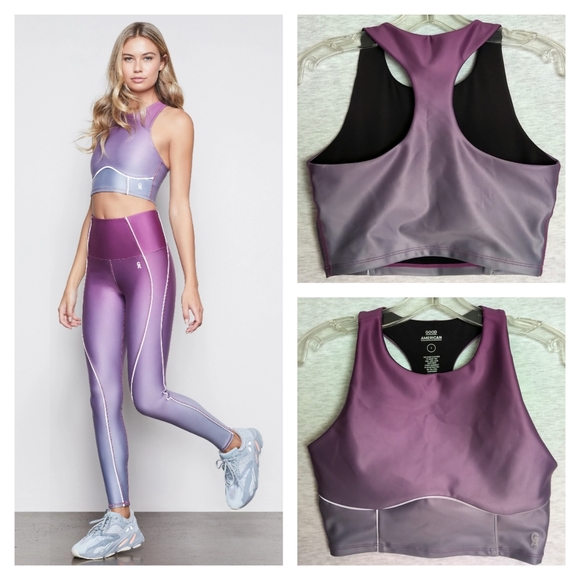 Good American Other - Good American Electric Feel Ombre Purple Sports Bra - Good American Size 3 (L)